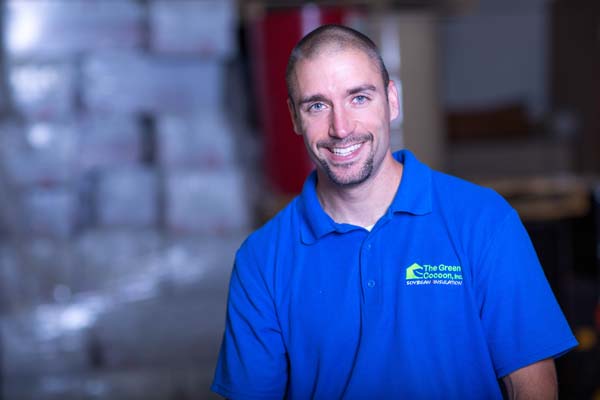 The Green Cocoon spray foam nh owner, Jim