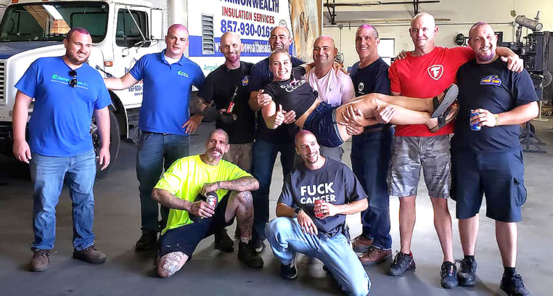 The Green Cocoon and the crew from Spray Foam Distributors of Boston and The Green Cocoon