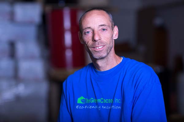 The Green Cocoon spray foam nh employee, Anthony