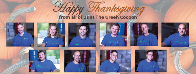 The Green Cocoon Team - Wishing you a Happy Thanksgiving