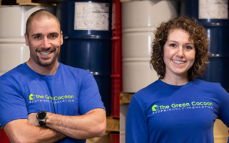 James Materkowski, President and Candace Lord, VP of the Green Cocoon